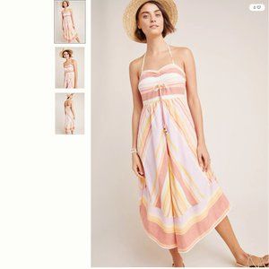 Anthropologie Savannah Halter Dress